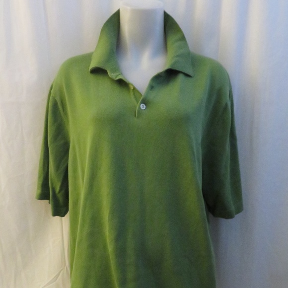 BROOKS BROTHERS GREEN SHORT SLEEVE POLO SHIRT XL - Picture 1 of 5